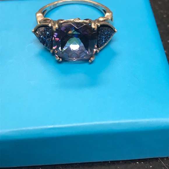Amethyst and Moonstone Ring - Picture 2 of 7